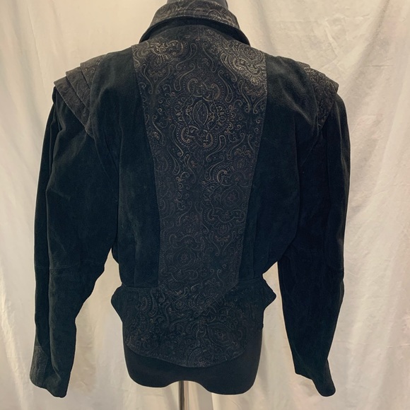 Vintage 80s suede jacket - Picture 2 of 11